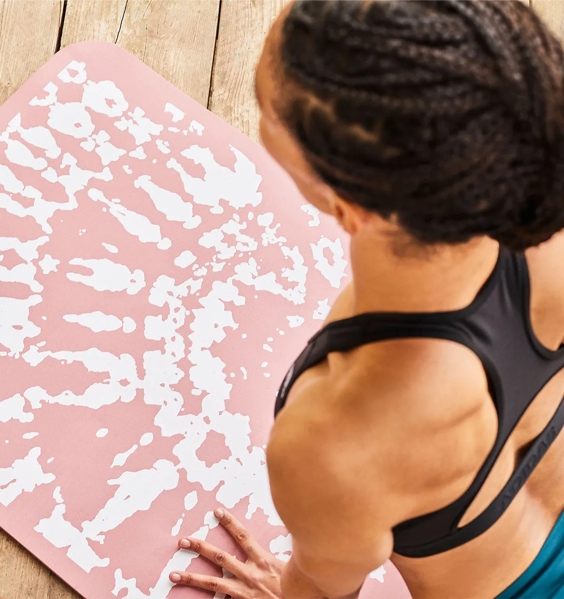 adidas Tie-Dye Yoga Mat - 10mm - Hazy Rose